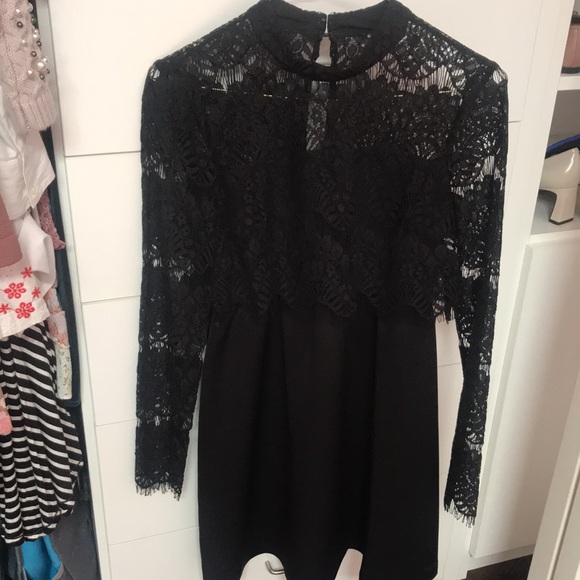 BCBG Generation Black Lace Dress - Picture 4 of 7